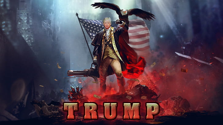 Donald Trump, apocalyptic, politics, HD wallpaper