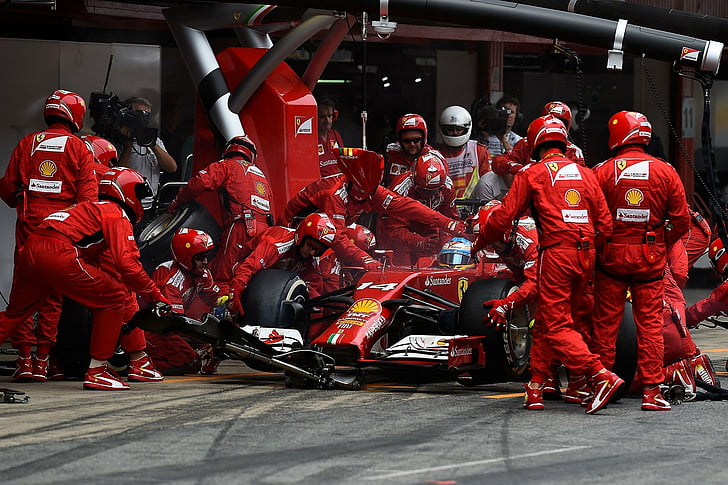 2014, F14, Ferrari, Formel, Rennen, Rennen, HD-Hintergrundbild