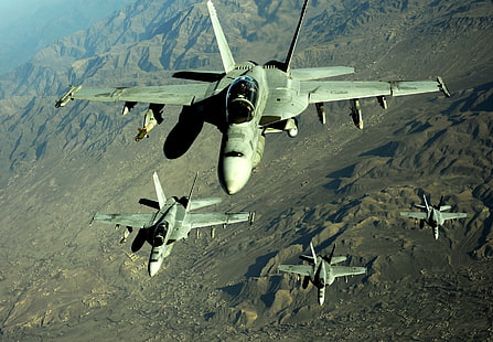 US Air Force, FA-18 Hornet, Militär, Militärflugzeug, Flugzeug, Fahrzeug, HD-Hintergrundbild HD wallpaper