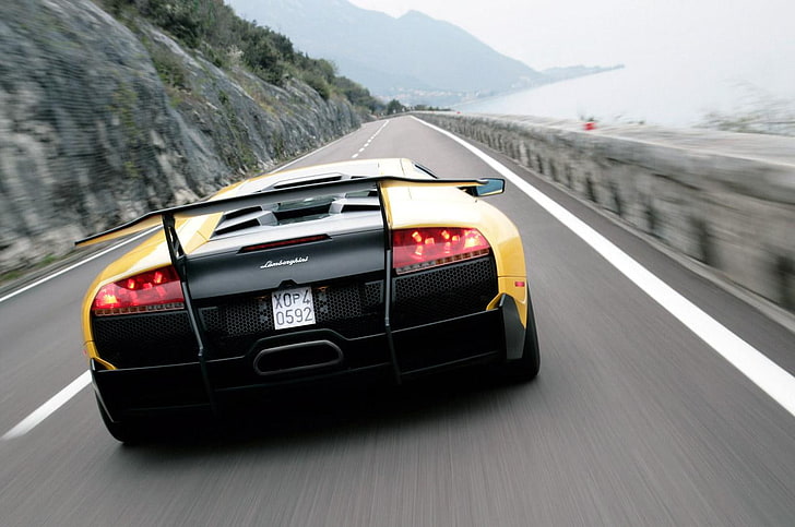 Lamborghini Murci © lago LP 670-4 SuperVeloce, lamborghini sv_murcielago 2009, bil, HD tapet