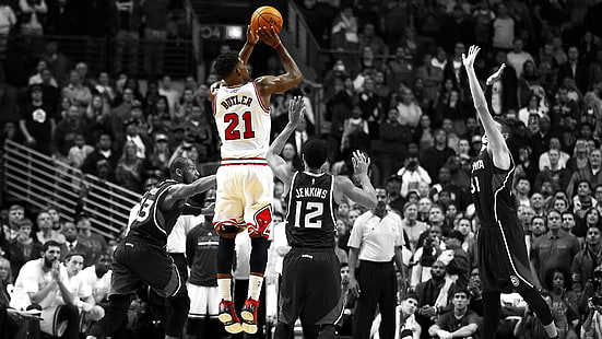 Bola Basket, Chicago Bulls, Bulls, Jimmy Butler, NBA, Wallpaper HD HD wallpaper