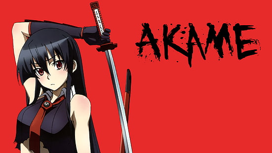 Akame ga Kill !, Akame, anime, filles de l'anime, épée, Fond d'écran HD HD wallpaper