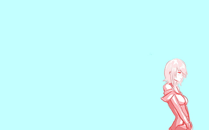 anime, latar belakang sederhana, Wallpaper HD