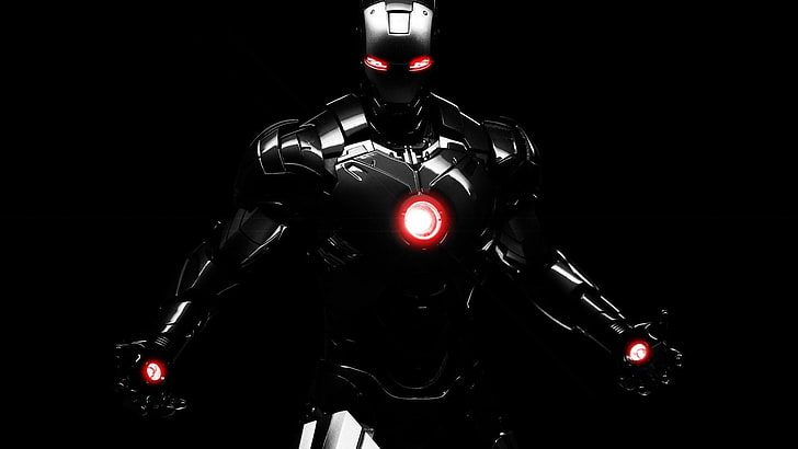 dark, Iron Man, HD wallpaper