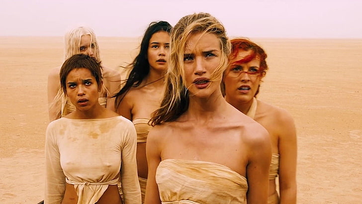 Film, Mad Max: Fury Road, Abbey Lee, Capable (Mad Max), Cheedo the Fragile, Courtney Eaton, Riley Keough, Rosie Huntington-Whiteley, The Dag (Mad Max), The Splendid Angharad, Toast the Knowing, Zoë Kravitz, HD tapet