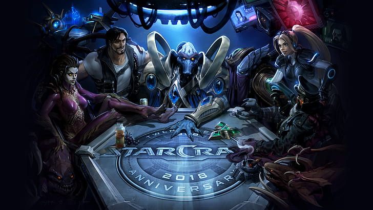 StarCraft, Керриган, Джим Рейнор, Нова (Starcraft), Сара Керриган, Зерг, Зерлинг, HD обои