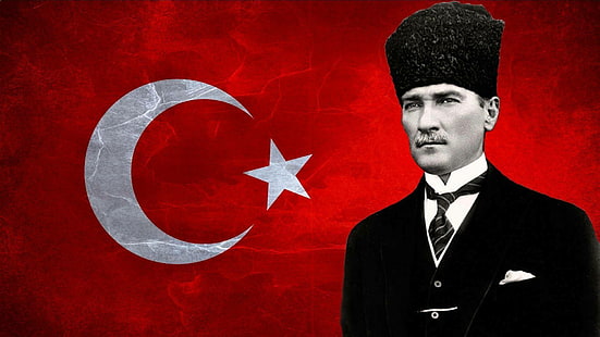 Мустафа Кемал Ататюрк, Турция, върховен главнокомандващ, HD тапет HD wallpaper