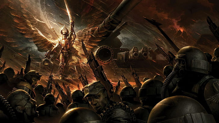 Imperial Guard - Warhammer 40,000, игра Warhammer, игры, 1920x1080, Warhammer, Warhammer 40k, Warhammer 40, имперская гвардия, HD обои