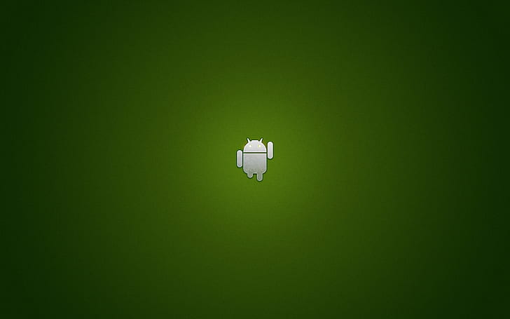 Nur Android, Android-Logo, Hintergrund, Grün, Tapete, Bild, HD-Hintergrundbild