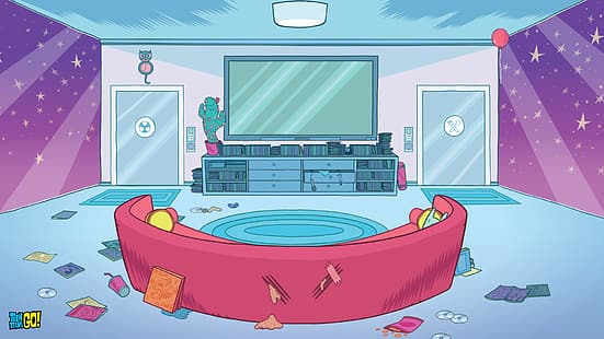 Teen Titans, Cartoon Network, dibujos animados, Fondo de pantalla HD HD wallpaper