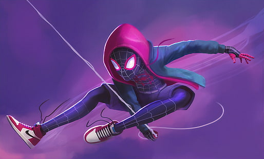 ムービー、スパイダーマン：Into The Spider-Verse、Miles Morales、Spider-Man、 HDデスクトップの壁紙 HD wallpaper