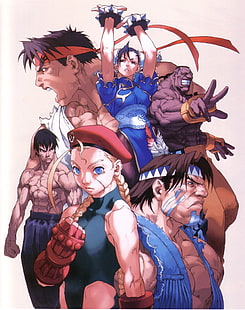 Street Fighter HD Art, Cammy, уличный боец, чунь-ли, Рю, Т. Хок, HD обои HD wallpaper