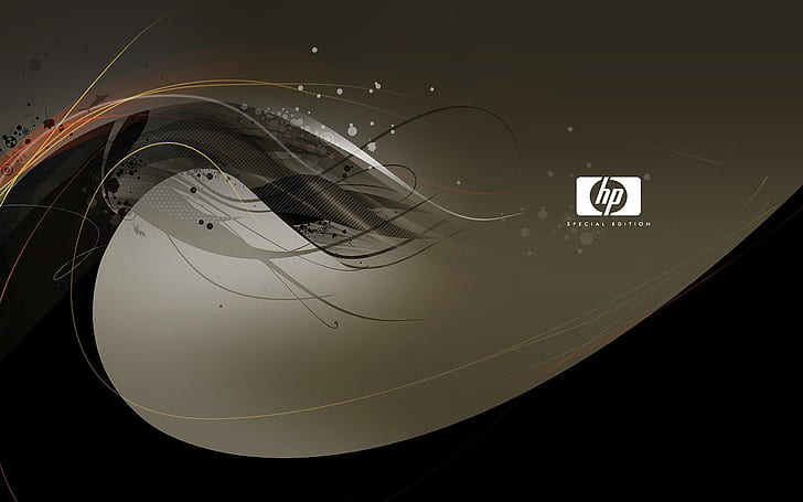 Специално издание на HP, преносими компютри, фон, лого, HD тапет