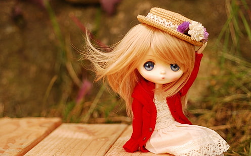 Cute Little Doll, zabawki, lalka, Tapety HD HD wallpaper