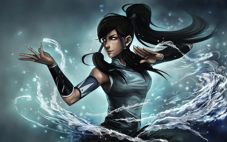 The Legend of Korra, ninjatic, avatar, airbender terakhir, girl, eye, Wallpaper HD