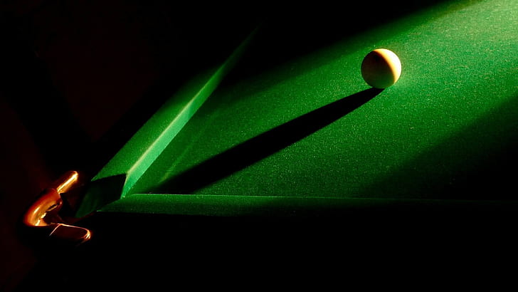 Snooker, sports, balles, boules de billard, table de billard, lumières, ombre, sombre, Fond d'écran HD