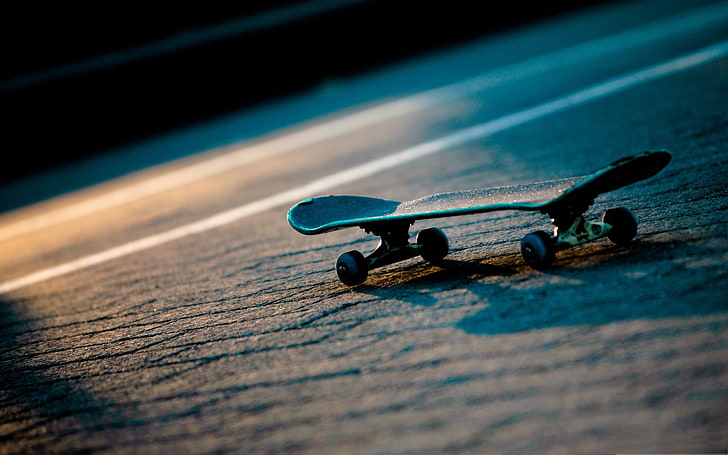 Skateboard nästa steg-Sport bakgrundsbilder, svart skateboard, HD tapet