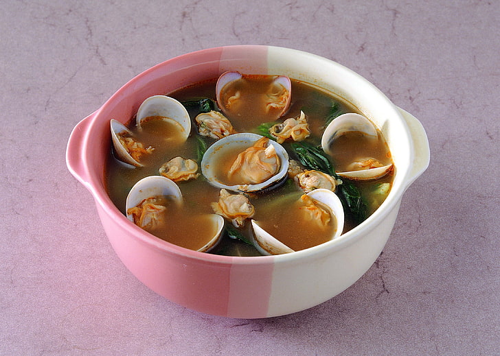 oyster soup, oysters, soup, juska, HD wallpaper