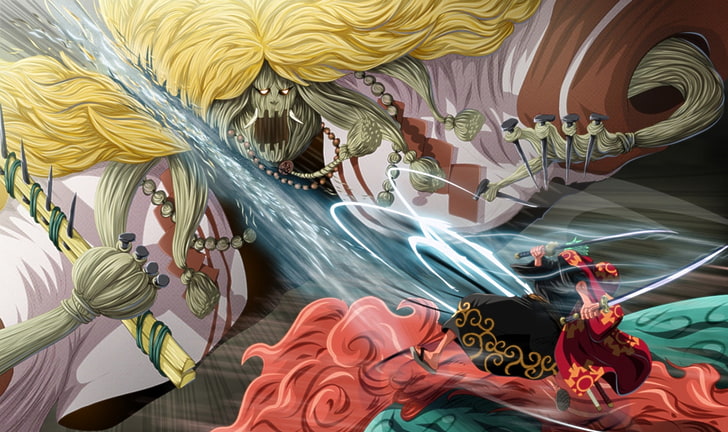 Anime, One Piece, Basil Hawkins, Zoro Roronoa, Fond d'écran HD