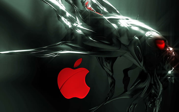 Alien Apple, obcy, jabłko, Tapety HD