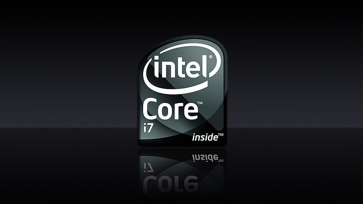 Intel Core i7ロゴ、Intel、ロゴ、プロセッサー、内部、コア、 HDデスクトップの壁紙