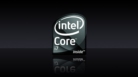 Intel Core i7 логотип, Intel, логотип, процессор, внутри, Core, HD обои HD wallpaper