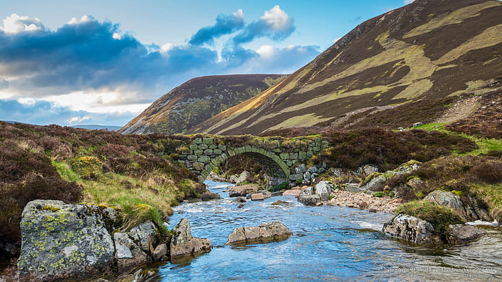 Cairngorms National Park, Абердиншир, Шотландия, Национальные парки, HD обои