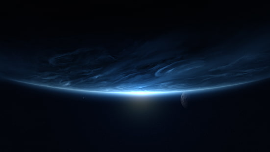 수평선, 지구, 행성, 4K, HD 배경 화면 HD wallpaper