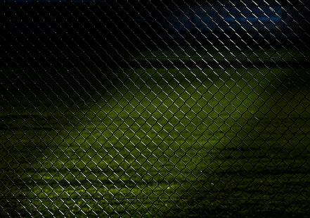 svart kedjelänk staket, metall, bakgrund, mesh, staketet, HD tapet HD wallpaper