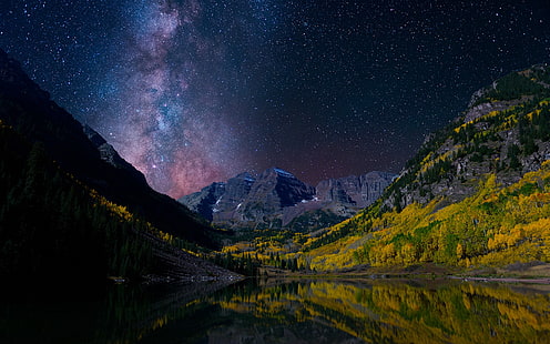 Vintergatan, universum, stjärnor, Vintergatan, Norge, HD tapet HD wallpaper