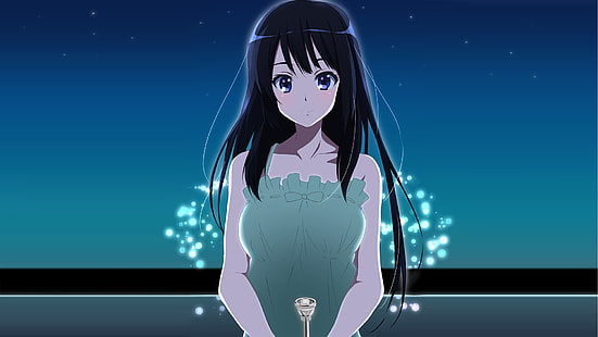 Anime Girls, Nacht, Feuerwerk, Hibike!Euphonium, HD-Hintergrundbild HD wallpaper