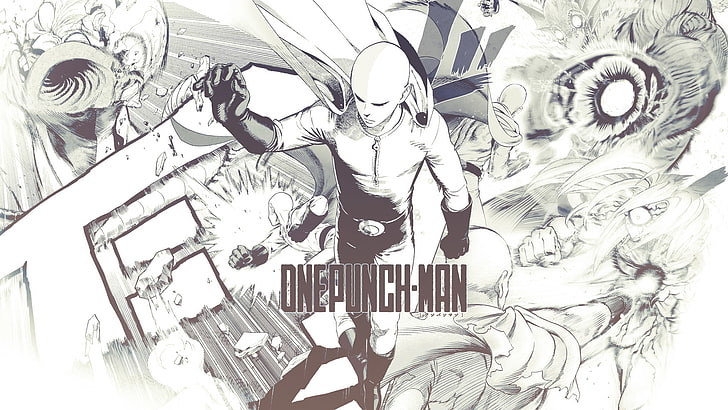 One-Punch Man, Saitama, manga, Fondo de pantalla HD