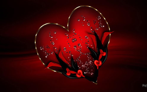 Carta da parati Lovely Heart 05 2560 × 1600, Sfondo HD HD wallpaper