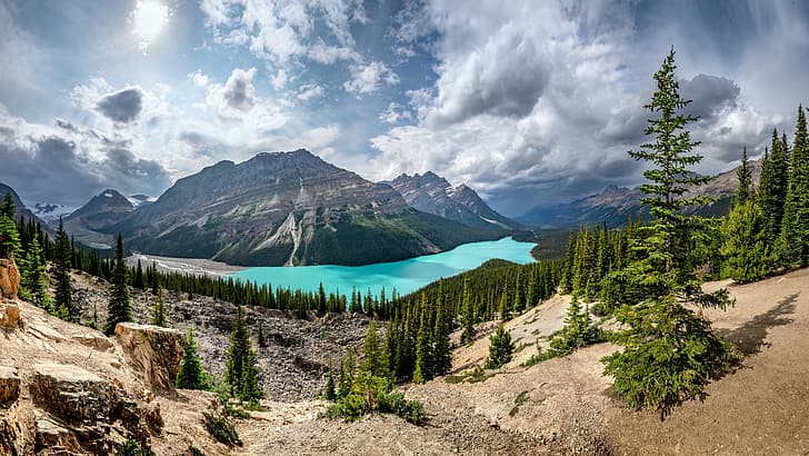 Canada, Banff National Park, Alberta, Peyto Lake, HD wallpaper