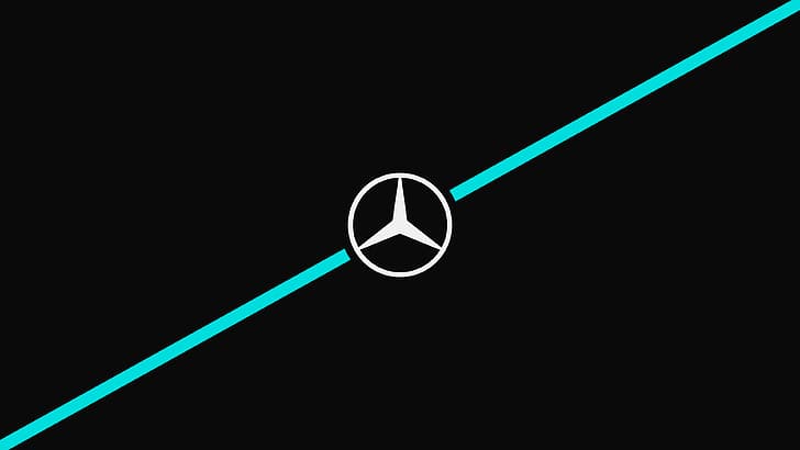 Formule 1, F12021, Mercedes F1, minimalisme, Fond d'écran HD