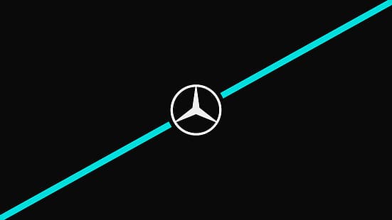 Fórmula 1, F12021, Mercedes F1, minimalismo, Fondo de pantalla HD HD wallpaper