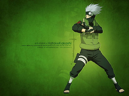 เสื้อโปโลผู้ชายลายทางขาวดำศิลปะดิจิตอล Naruto Shippuuden Hatake Kakashi kunai, วอลล์เปเปอร์ HD HD wallpaper