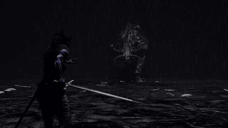 Hellblade: Senua's Sacrifice, วิดีโอเกม, สีที่เลือก, Senua, วอลล์เปเปอร์ HD