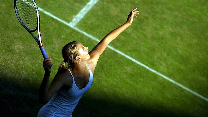 Maria Sharapova, tênis, mulheres, loira, HD papel de parede