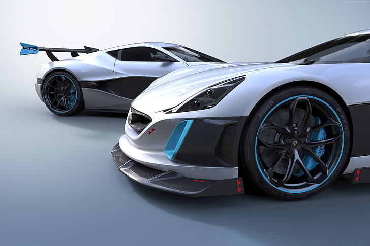 carro elétrico, Rimac Concept S, supercarro, elétrico, HD papel de parede
