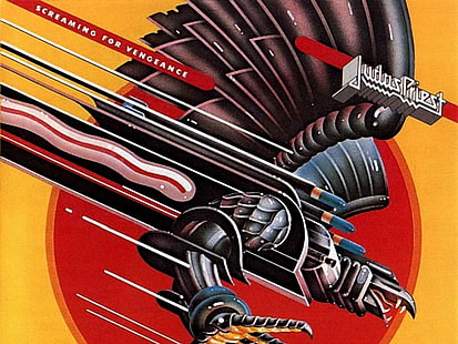 Judas Priest Scream für Vengeance Albumcover, Band (Musik), Judas Priest, HD-Hintergrundbild HD wallpaper