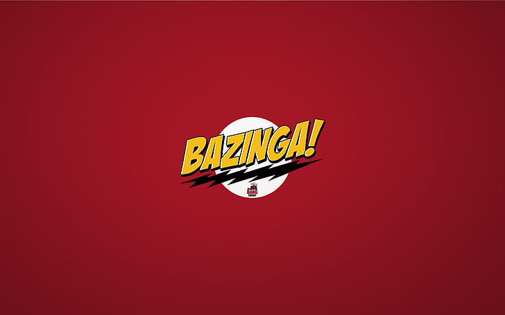 The Big Bang Theory Bazinga, bazinga! text, sitcom, comedy, funny, sheldon, HD wallpaper
