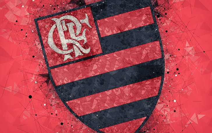サッカー、Clube de Regatas do Flamengo、ロゴ、 HDデスクトップの壁紙