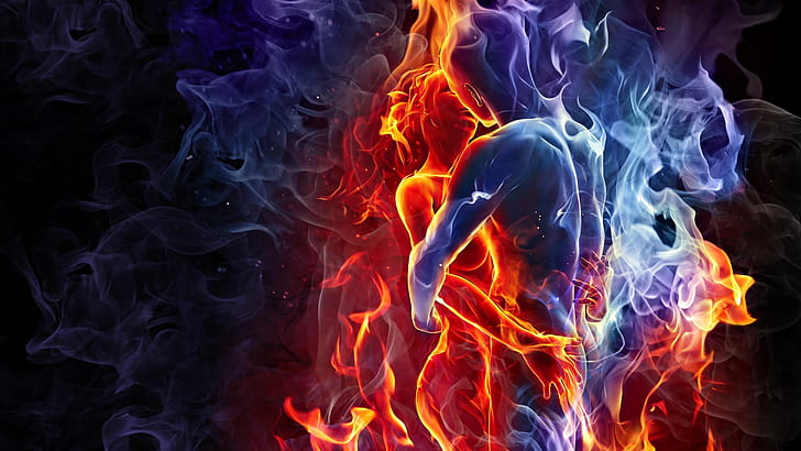 Flame lovers, Flame, Lovers, HD wallpaper