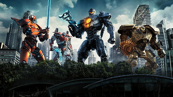 Pacific Rim, Pacific Rim: Uprising, Jaegers, Robots, นิยายวิทยาศาสตร์, วอลล์เปเปอร์ HD HD wallpaper
