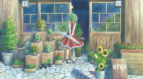 Anime, Touhou, Yuuka Kazami, วอลล์เปเปอร์ HD HD wallpaper