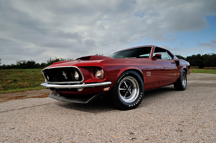 1969, 429, boss, classic, fastback, ford, muscle, mustang, usa, HD wallpaper
