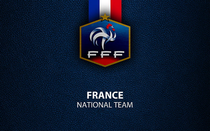 Futebol, Seleção Nacional de Futebol da França, Emblema, França, Logotipo, HD papel de parede