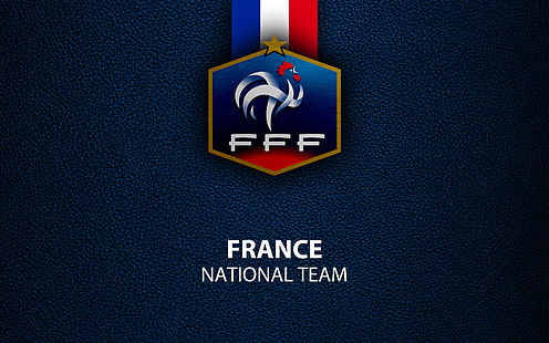 Piłka nożna, Reprezentacja Francji w piłce nożnej, godło, Francja, logo, Tapety HD HD wallpaper