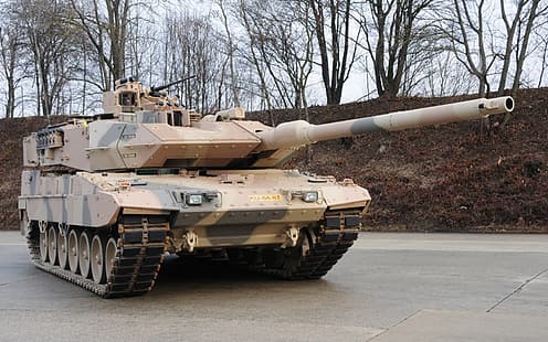 танк, Бундесвер, Леопард 2A7 +, Бундесвер, Немецкий главный боевой танк, модернизированная версия танка, Леопард 2A7 +, HD обои HD wallpaper